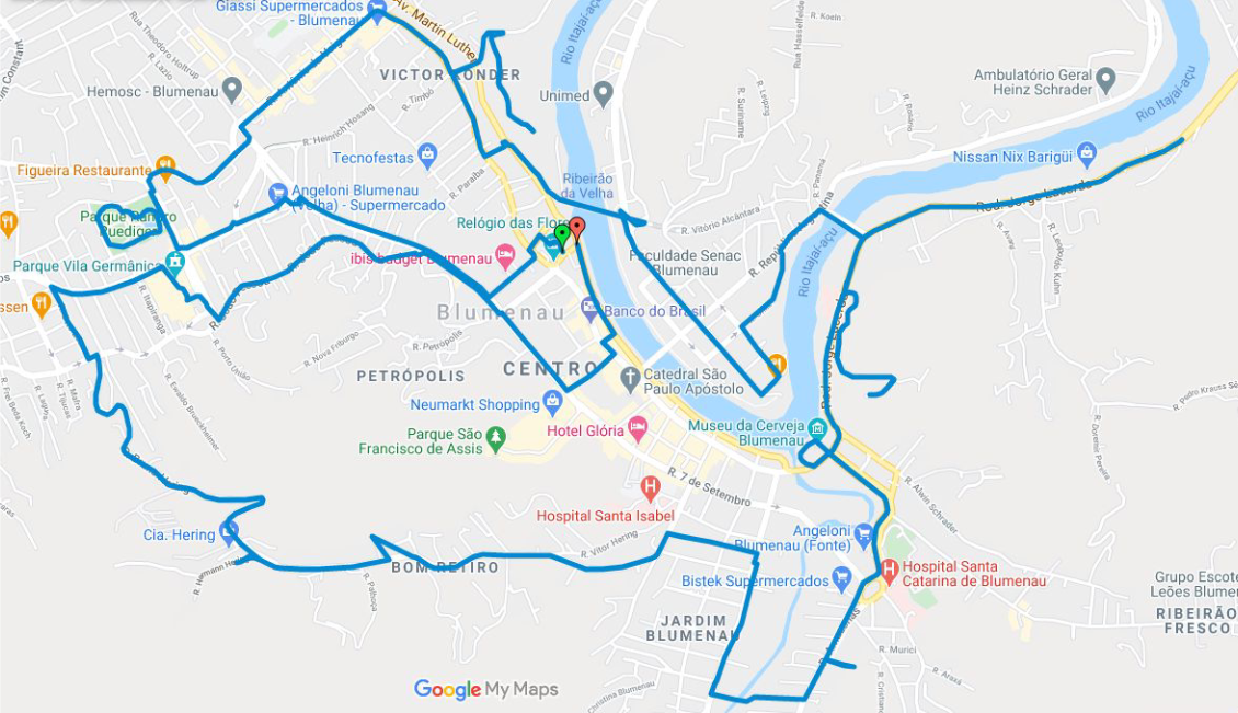 Projeto Ciclo Roteiro Turístico de Blumenau